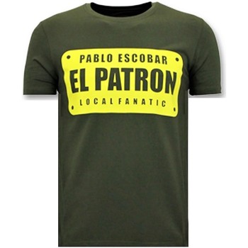 Local Fanatic T-shirt Korte Mouw  Print Pablo Escobar El Patron