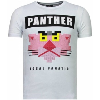 Local Fanatic T-shirt Korte Mouw  Panther For A Cougar Rhinestone