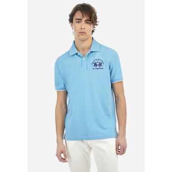 LA MARTINA T-shirt  MAP001 PK001-07222 BLUE MIST