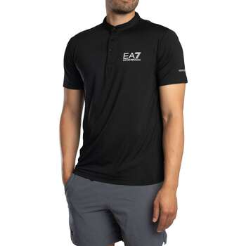 Emporio Armani EA7 T-shirt Korte Mouw  Ventus 7 Logo T-shirt met knopen