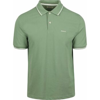 Gant T-shirt  Tipping Piqué Poloshirt Groen