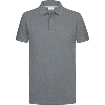 Profuomo T-shirt  Piqué Poloshirt Antraciet