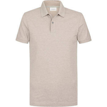 Profuomo T-shirt  Piqué Poloshirt Beige