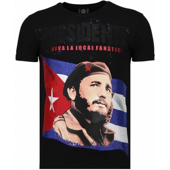 Local Fanatic T-shirt Korte Mouw  Presidente Rhinestone