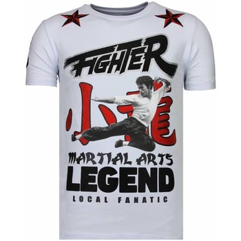 Local Fanatic T-shirt Korte Mouw  Fighter Bruce Lee Rhinestones
