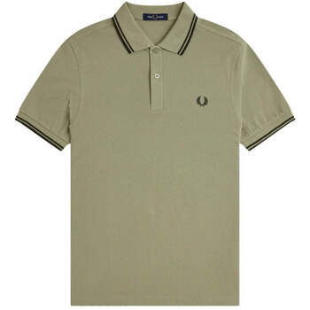 Fred Perry T-shirt  Twin Tipped Polo Shirt Olive Mint/Night Green