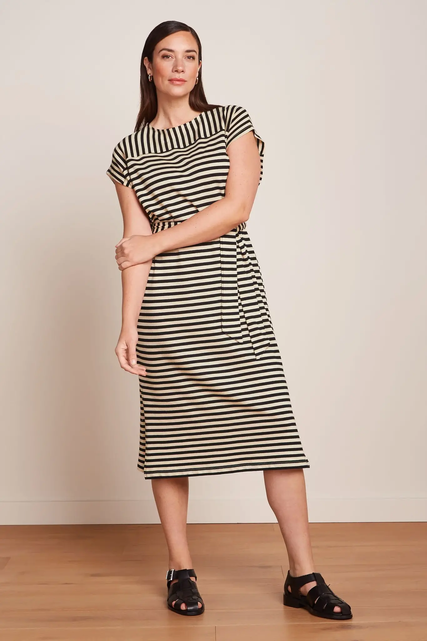 King Louie Vera dress chopito stripe 09709 black