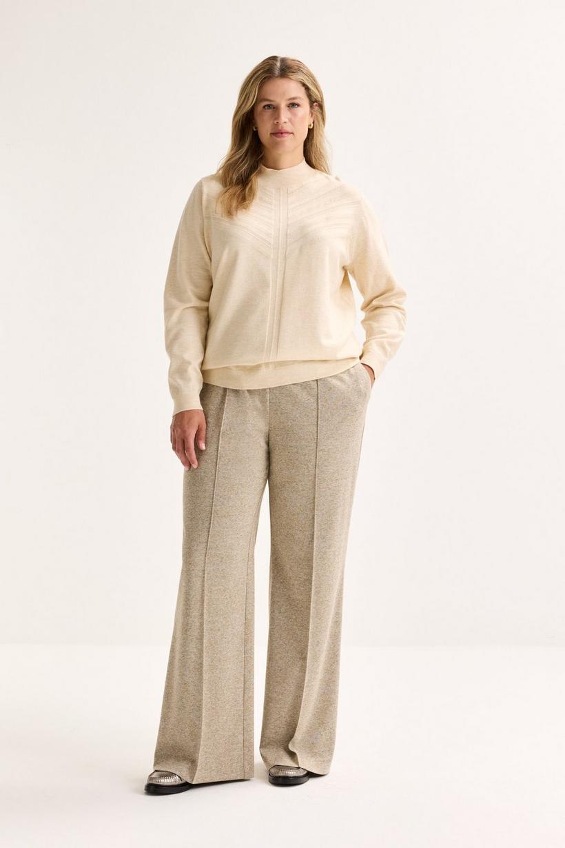 Mayerline Broek In Wollige Twill Met Taille-elastiek