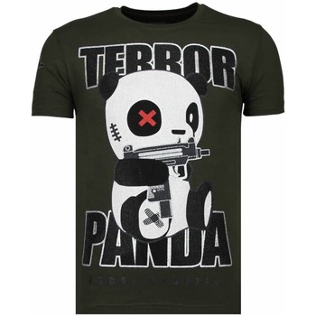 Local Fanatic T-shirt Korte Mouw  Terror Panda Rhinestone