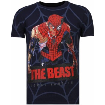 Local Fanatic T-shirt Korte Mouw  The Beast Spider Rhinestone