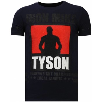 Local Fanatic T-shirt Korte Mouw  Iron Mike Tyson Rhinestone