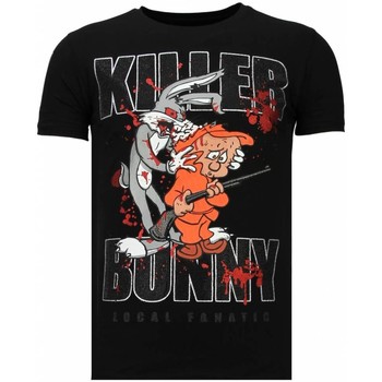 Local Fanatic T-shirt Korte Mouw  Killer Bunny Rhinestone