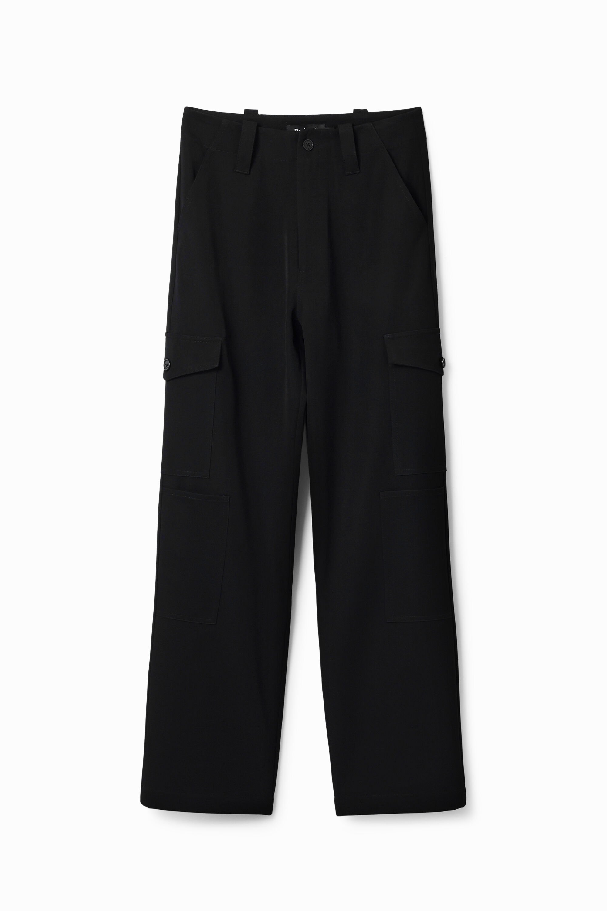 Desigual Straight cargobroek - BLACK
