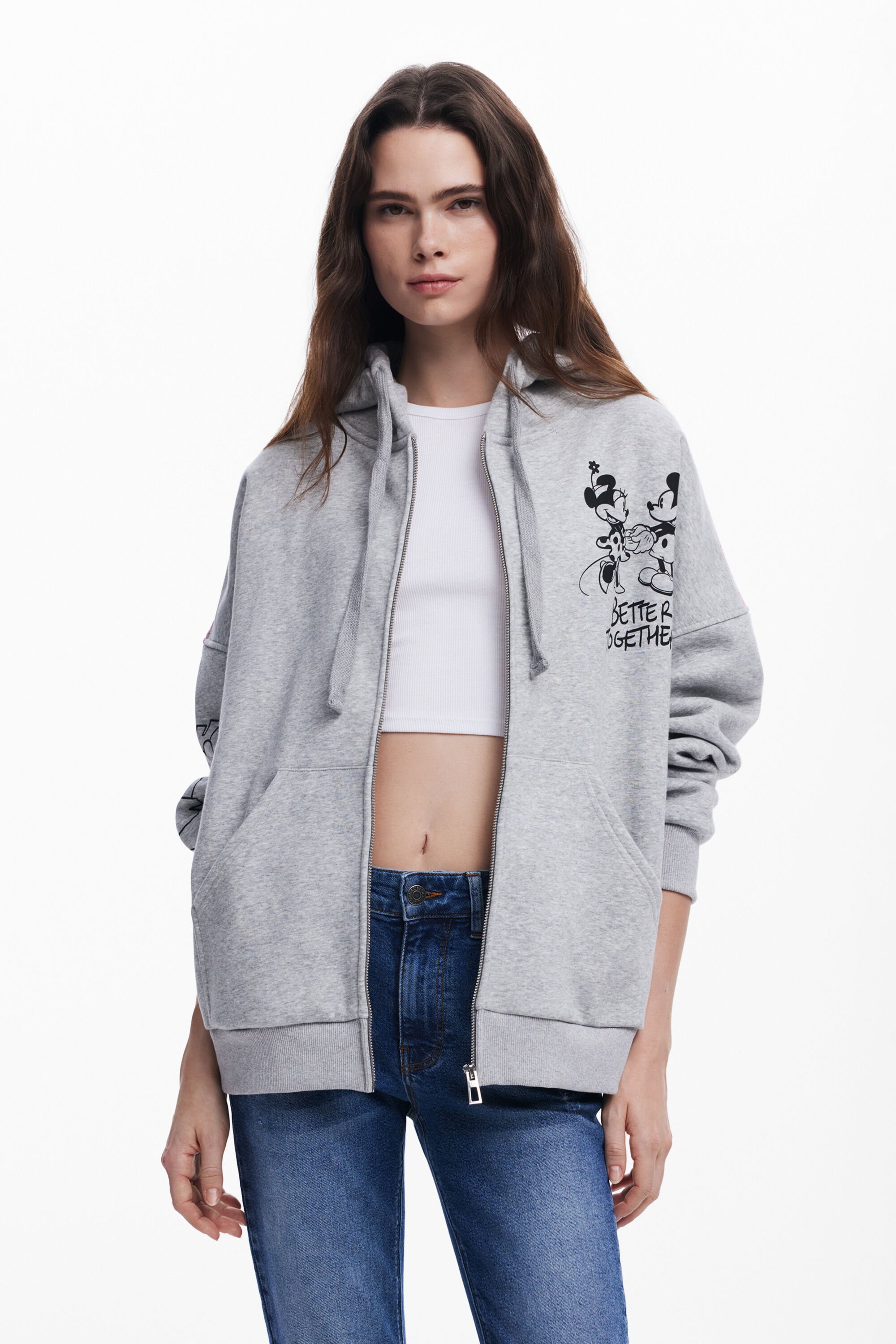 Desigual Mickey Mouse™ en Minnie Mouse™ sweatshirt - BLACK