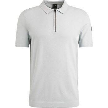 Vanguard T-shirt  Poloshirt Half-Zip Lichtblauw
