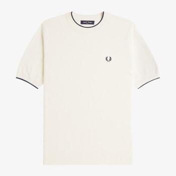 Fred Perry T-shirt  TEXTURE FRONT KNITTED T-SHI