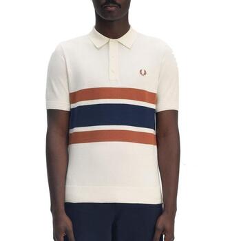 Fred Perry T-shirt  PANELLED KNITTED SHIRT