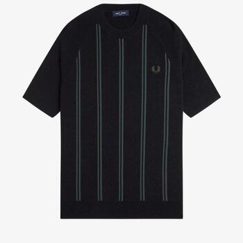 Fred Perry T-shirt  STRIPE KNITTED T-SHIRT