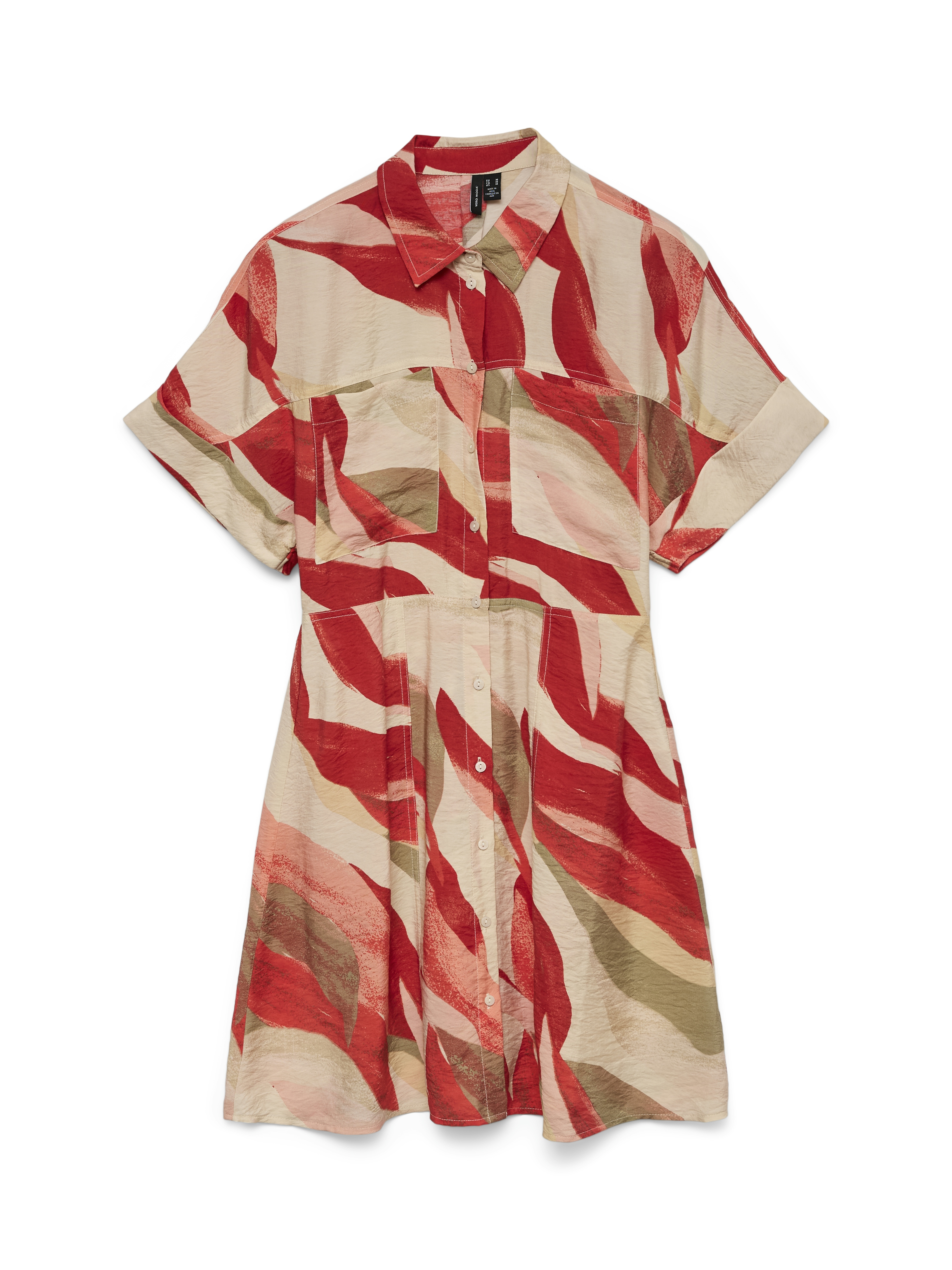 Vero Moda Vmtyra ss short shirt dress wvn exp