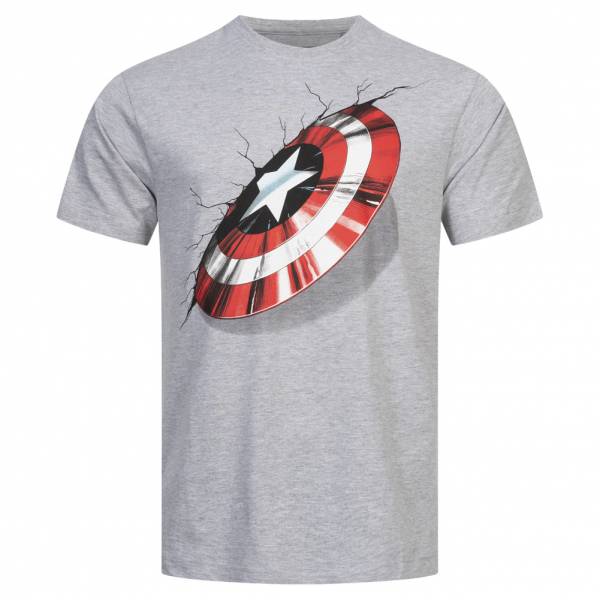 Lizenz Captain America MARVEL 3D Schild Heren T-shirt FBMTS659HGY