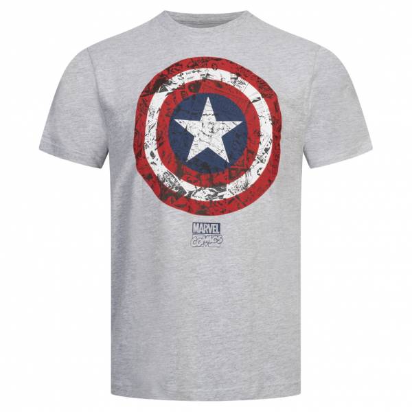 Lizenz Captain America MARVEL Comic Shield Heren T-shirt FBMTS088SPO
