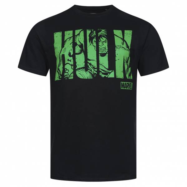 Lizenz HULK Text MARVEL Heren T-shirt FBMTS304BLK