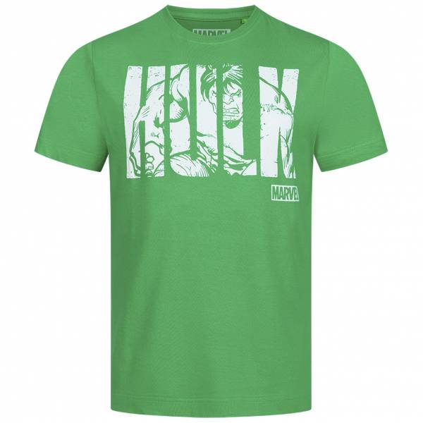 Lizenz HULK Text MARVEL Heren T-shirt FBMTS304GRN
