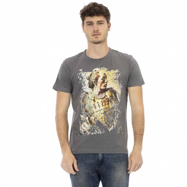 TRUSSARDI Action Heren ronde hals Conqueror T-shirt Grijs 2AT08F002
