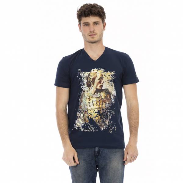 TRUSSARDI Action Heren ronde hals Conqueror T-shirt Navy 2AT08005