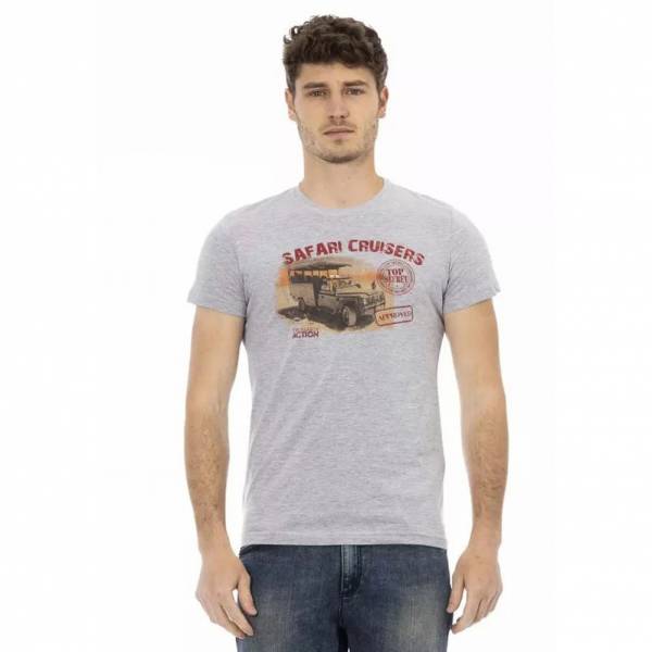 TRUSSARDI Action Heren Safari Cruisers T-shirt Grijs 2AT02B013