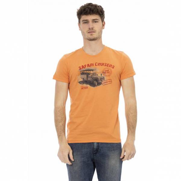 TRUSSARDI Action Heren Safari Cruisers T-shirt Oranje 2AT02B083