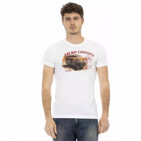 TRUSSARDI Action Heren Safari Cruisers T-shirt Wit 2AT02B001
