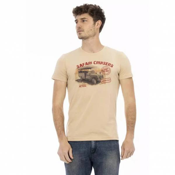 TRUSSARDI Action Heren Safari Cruisers T-shirt Zand 2AT02B004