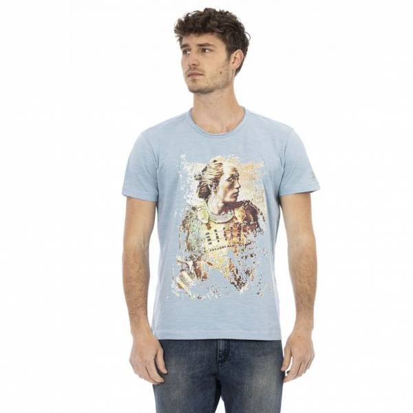 TRUSSARDI Action Heren T-shirt Lichtblauw 2AT08007