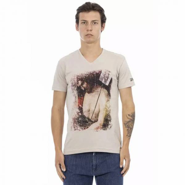 TRUSSARDI Action Heren T-shirt Zand 2AT120004