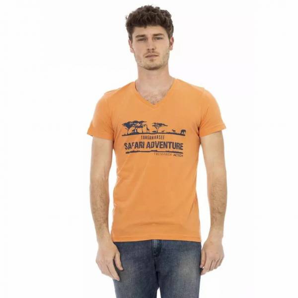 TRUSSARDI Action Heren Tanganyikameer T-shirt Oranje 2AT04V083