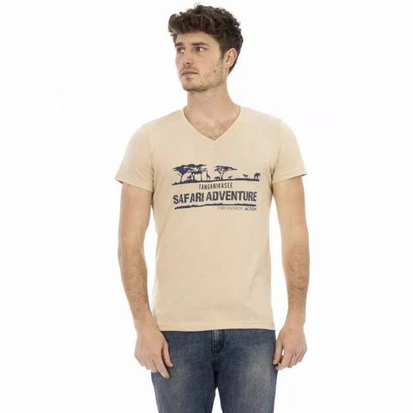 TRUSSARDI Action Heren Tanganyikameer T-shirt Zand 2AT04V004