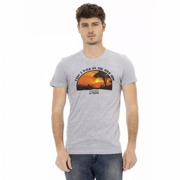 TRUSSARDI Action Heren Wild Side T-shirt Grijs 2AT03D013