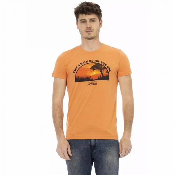TRUSSARDI Action Heren Wild Side T-shirt Oranje 2AT03B083