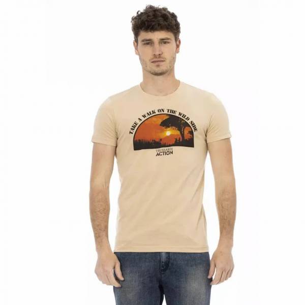 TRUSSARDI Action Heren Wild Side T-shirt Zand 2AT03B004