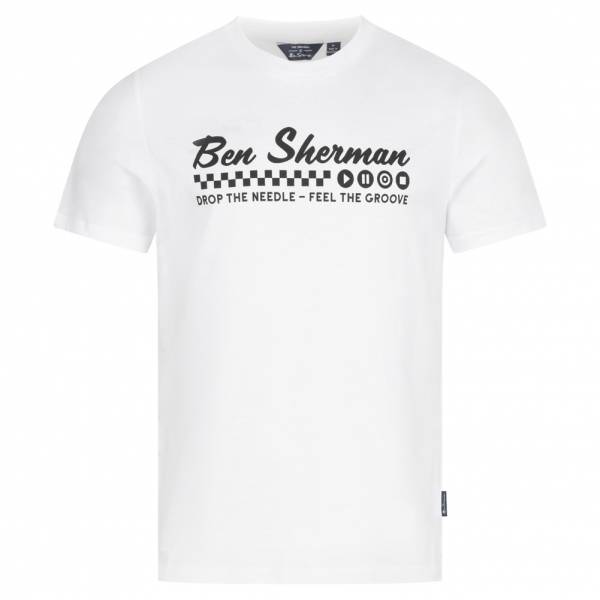 Ben Sherman Feel the Groove Heren T-shirt 1012965-WIT