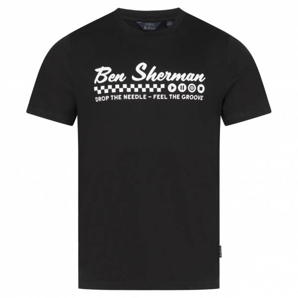 Ben Sherman Feel the Groove Heren T-shirt 1012965-ZWART