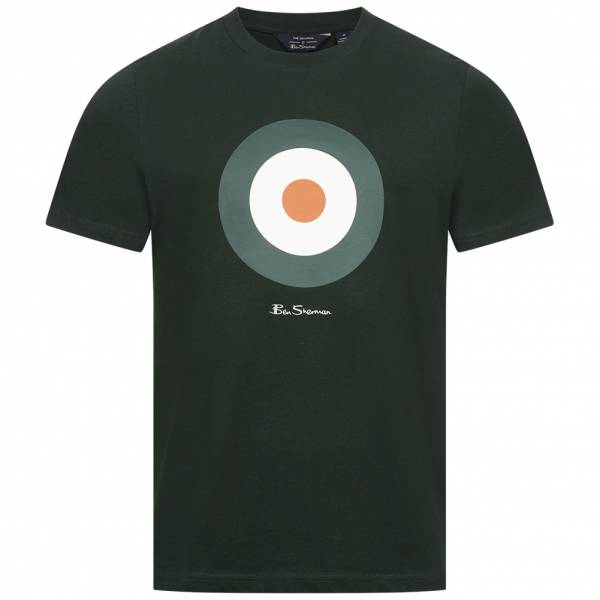 Ben Sherman Target Tee Heren T-shirt 0078052NU-DONKERGROEN