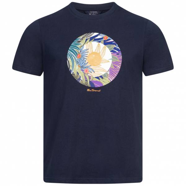 Ben Sherman Tropical Target Heren T-shirt 0072516DARKNAVY