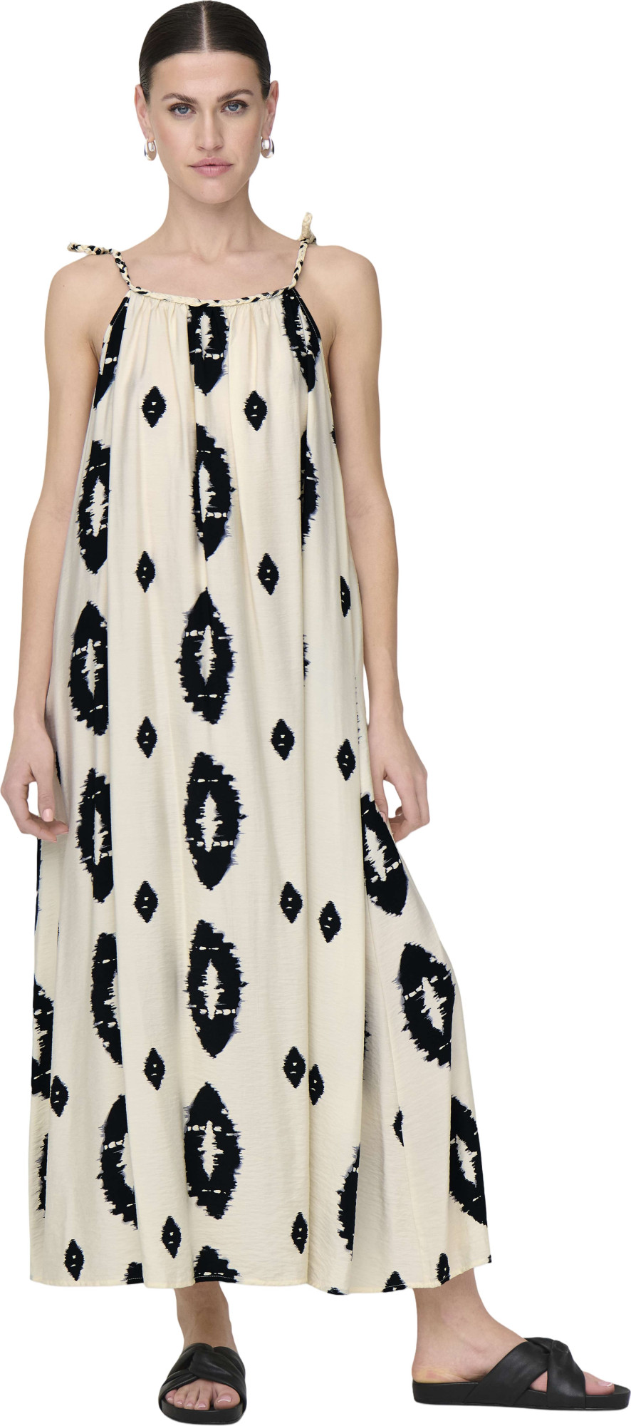 Only Onlelanor sl braid ankel dress wvn cloud dancer/w