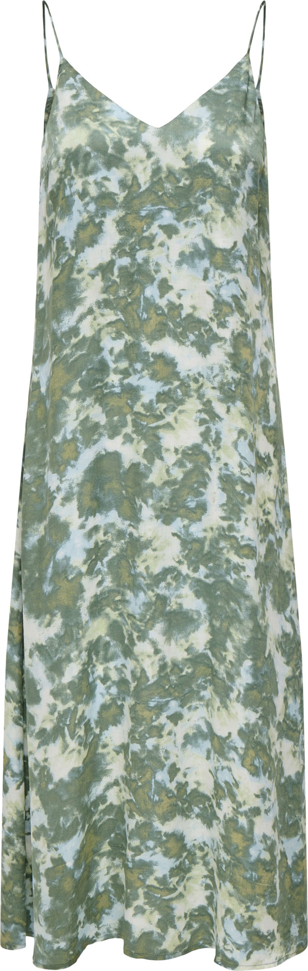 Only Onlannlouise strap long dress wvn balsam green/tie