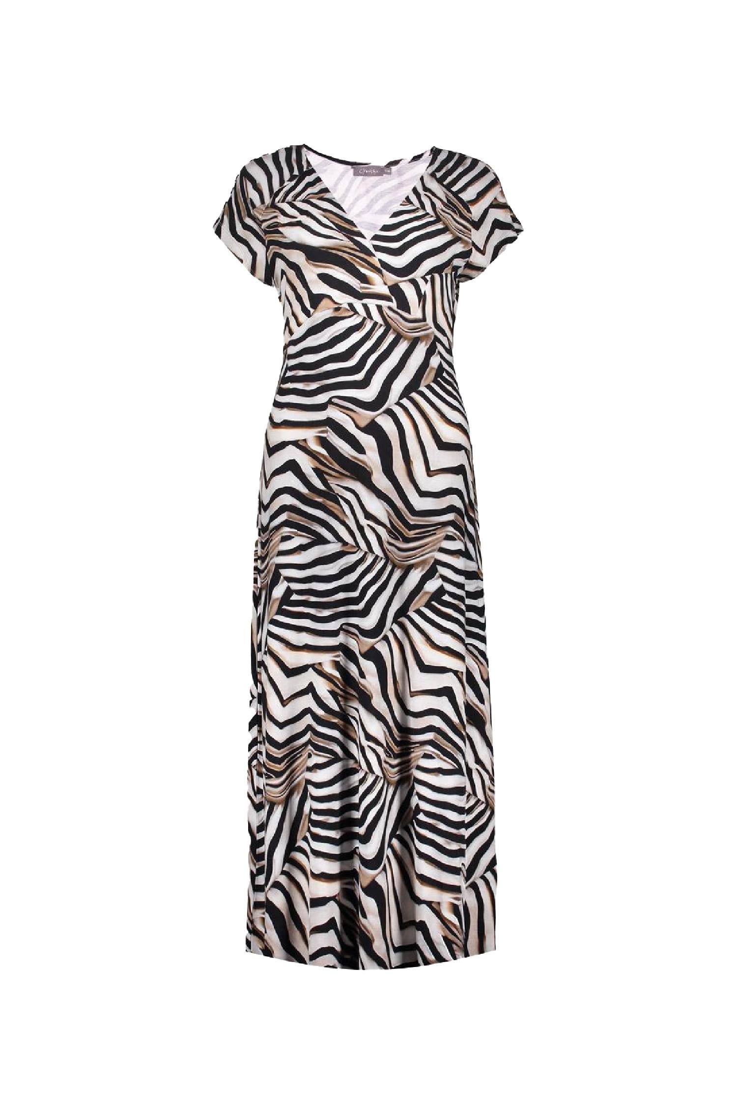 Geisha 57364-60 jane dress v-neck sleeveless aop