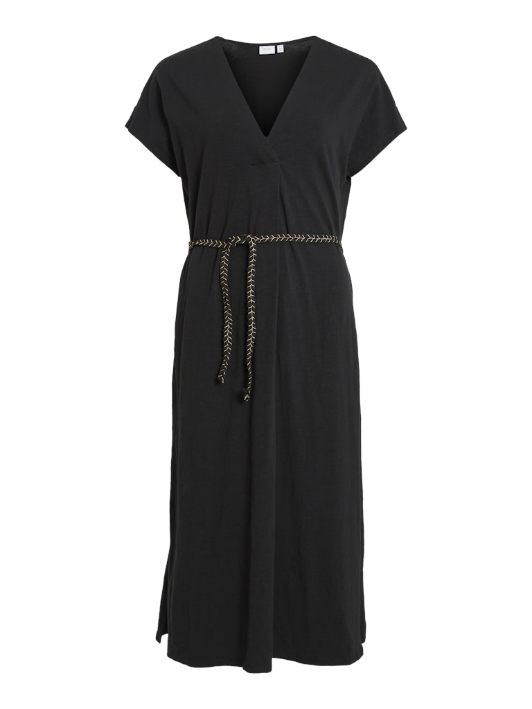 Vila Viverano o-neck sl braid midi dress -