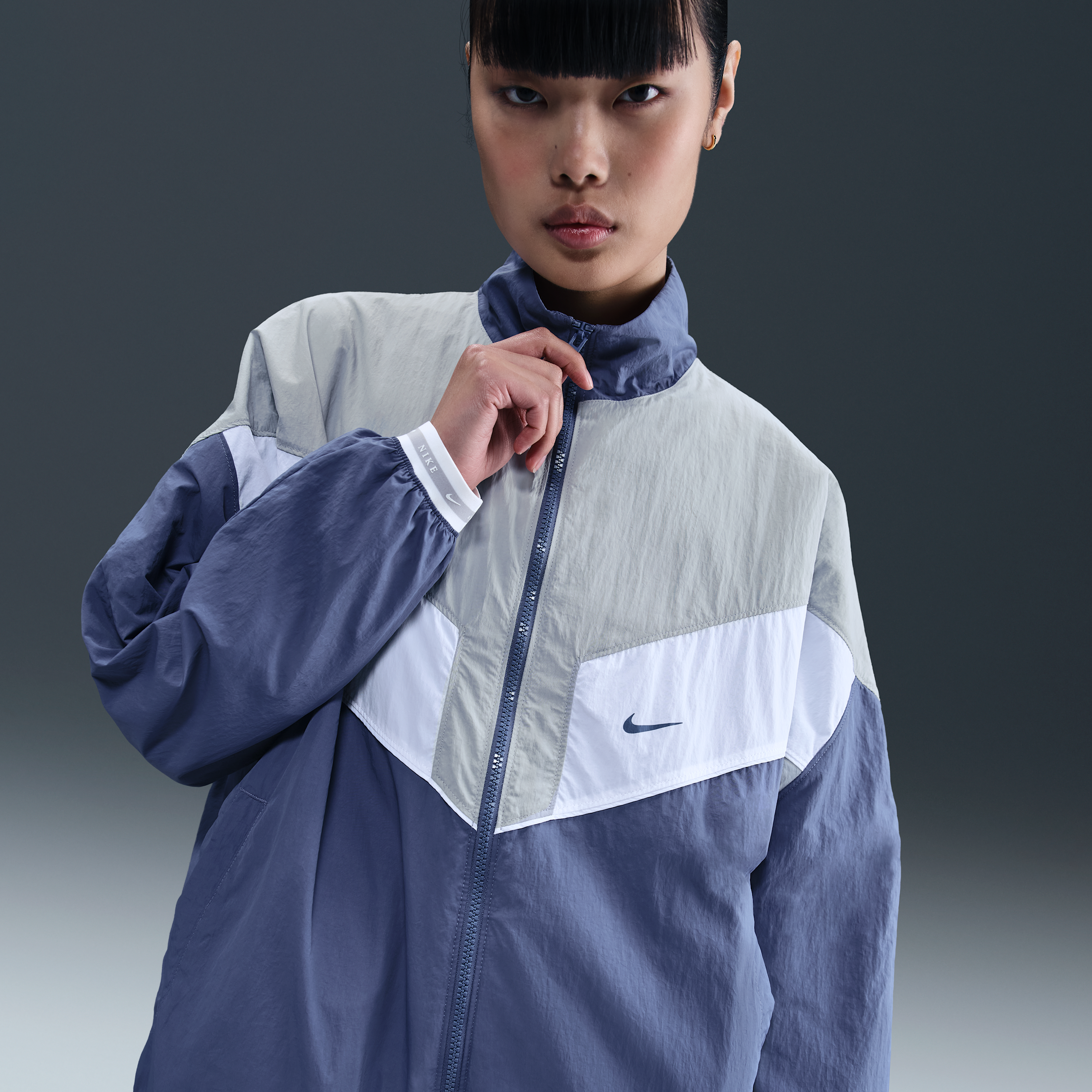 Nike Sportswear Geweven damesjack - Blauw