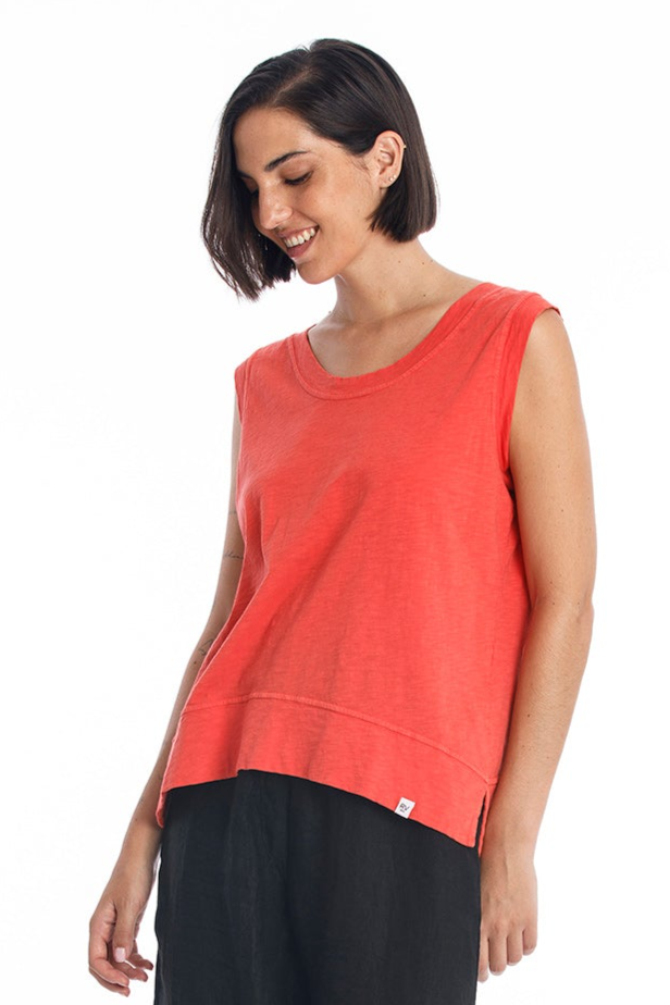 RAVENS VIEW IBIZA Damen vegan Top Ivy Ns Radiant Red